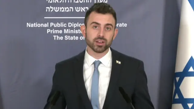 Eylon Levy at a press conference