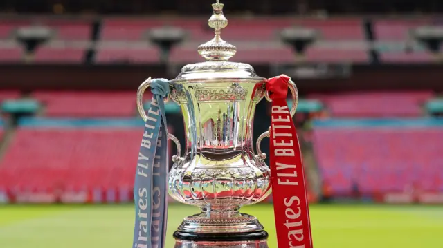 A photo of the football FA Cup