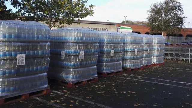 Water station at Costco, Southampton