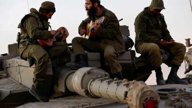 Israeli military operates near the border with Gaza, during a temporary truce between Israel and Palestinian Islamist group Hamas, in southern Israel, November 29, 2023.