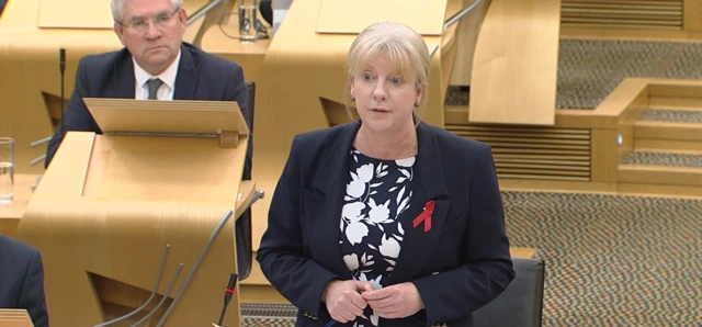 Shona Robison in parliament