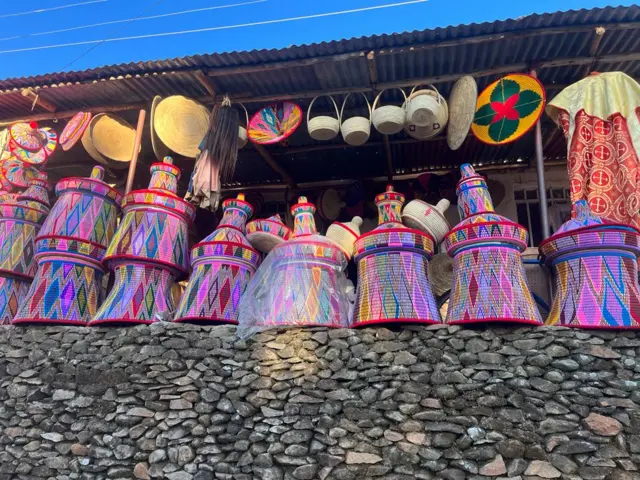 Colourful baskets