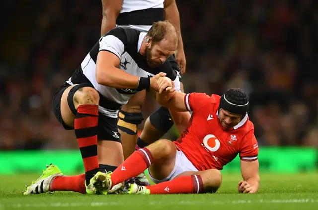 Alun Wyn Jones and Leigh Halfpenny