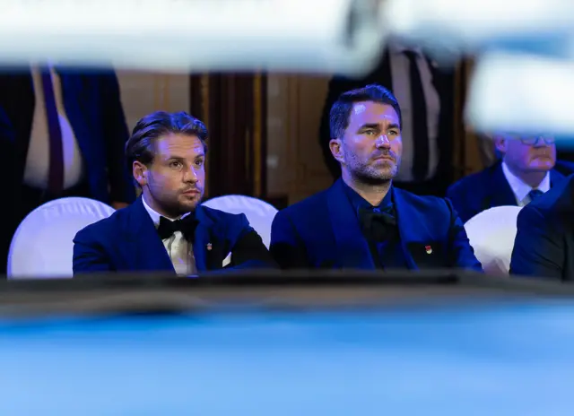 Frank Smith and Eddie Hearn in bow ties