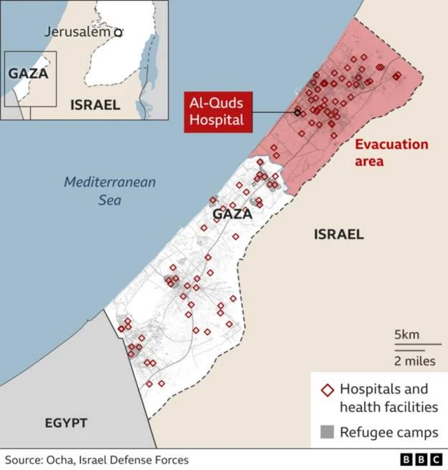 Gaza map