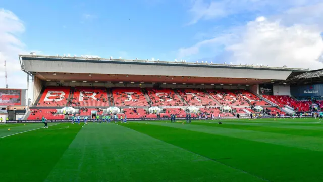 Inside Ashton Gate before kick-off