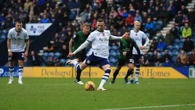 Alan Browne strikes to score for Preston