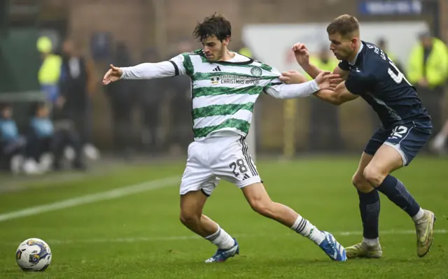 Celtic's Paulo Bernardo and Ross County's Ryan Leak