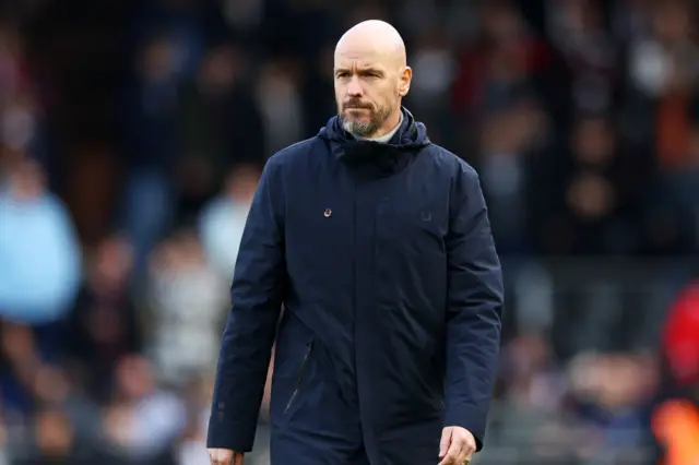 Erik ten Hag at Craven Cottage