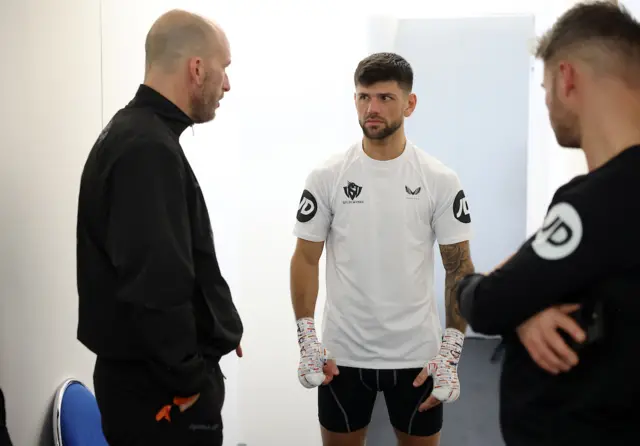 Joe Cordina backstage