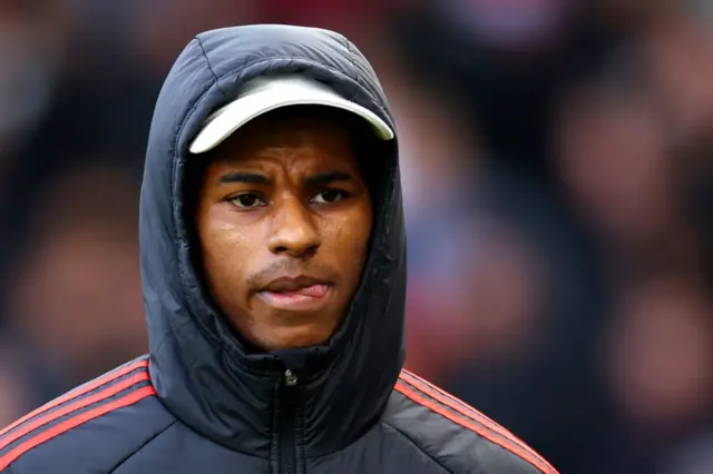 Marcus Rashford at Craven Cottage