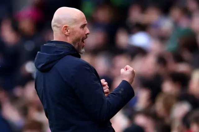 Erik ten Hag celebrates