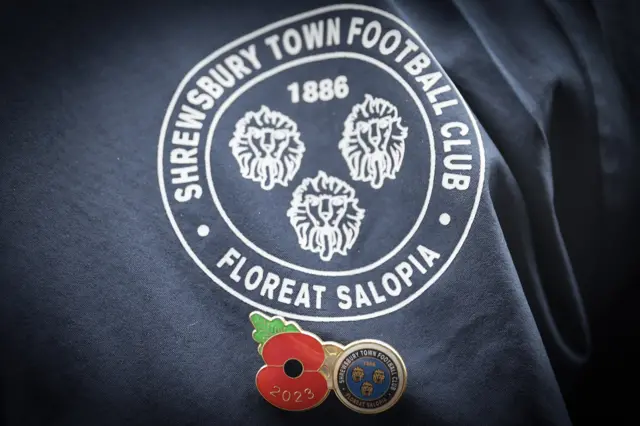 Shrewsbury Town remembrance poppy