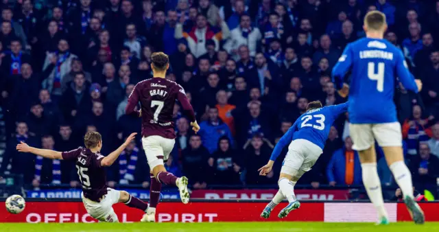 Scott Wright scores Rangers' second goal