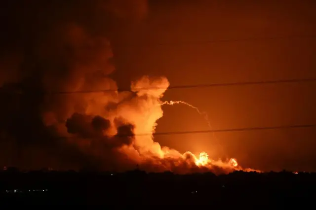 The Gaza Strip as seen from southern Israel