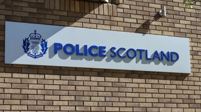 Police Scotland sign at Edinburgh police station