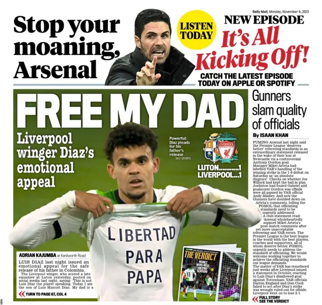 Mail back page