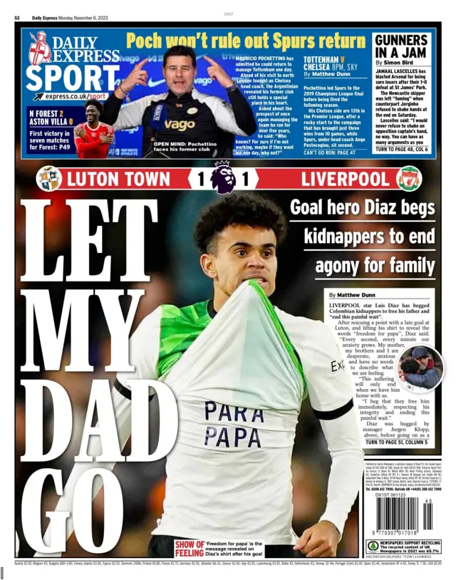 Express back page