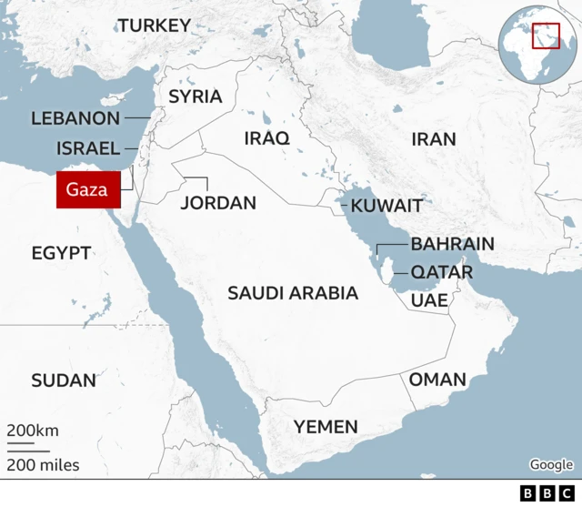 Map of Middle East