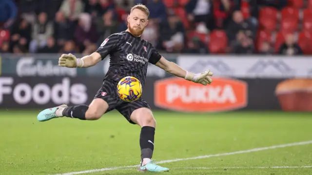 Rotherham goalkeeper Viktor Johansson