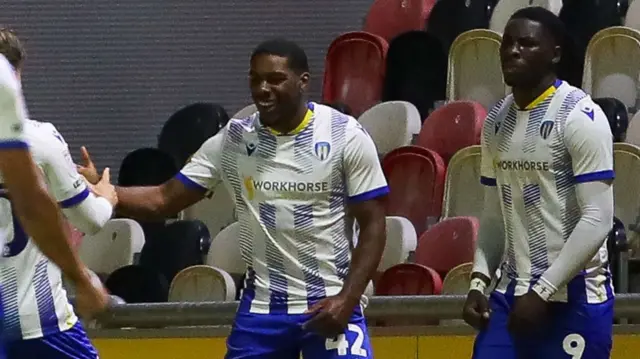 Samson Tovide scores for Colchester