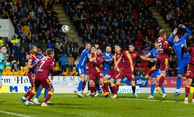 Nicky Clark (far right) nods in St Johnstone's first