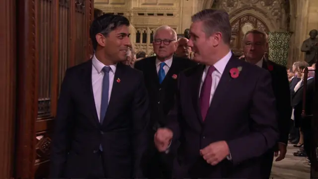 Starmer and Sunak talk