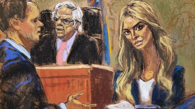 Ivanka Trump court sketch