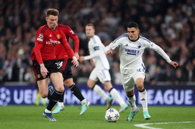 Scott McTominay chasing the ball