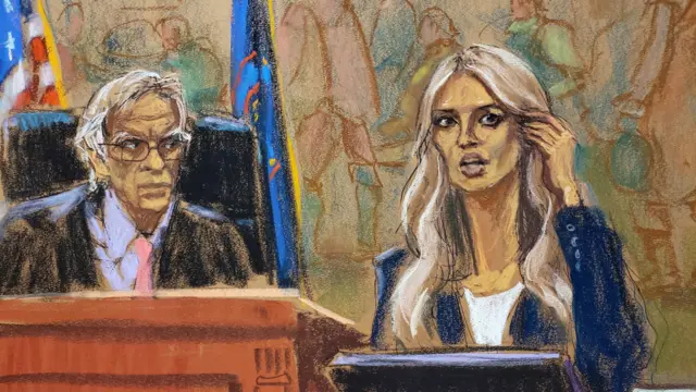 Ivanka Trump court sketch