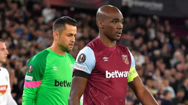 Angelo Ogbonna in action for West Ham