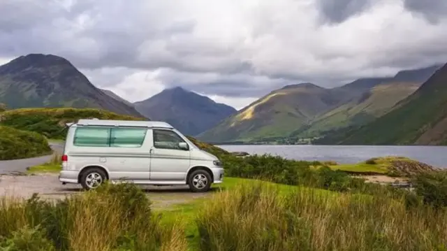 Camper van in ehe Lake District