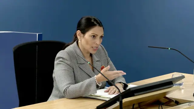 Priti Patel at the Covid inquiiry