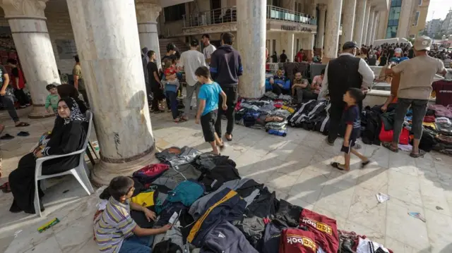 The hospital in Gaza City, as seen on 31 October