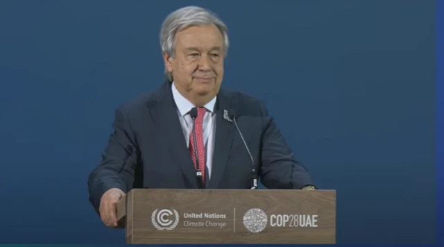 UN secretary general António Guterres