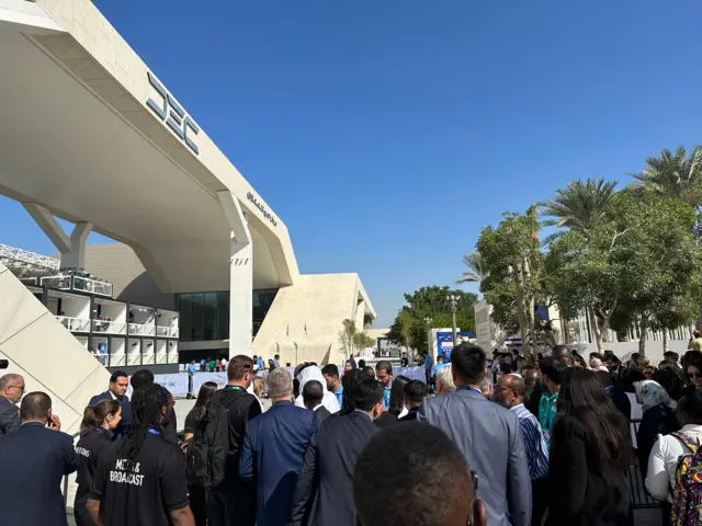 Crowds at COP28