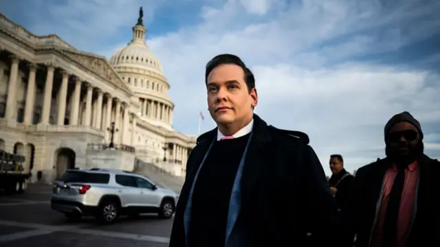 George Santos outside the Capitol