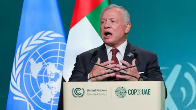 Jordan's King Abdullah II ibn Al Hussein speaks at COP28