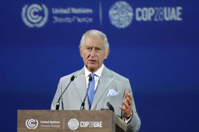 King Charles speaks at COP28