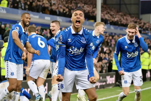 Lewis Dobbin celebrates