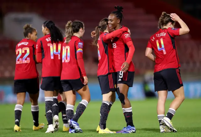 Manchester United celebrate