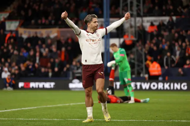 Jack Grealish celebrates