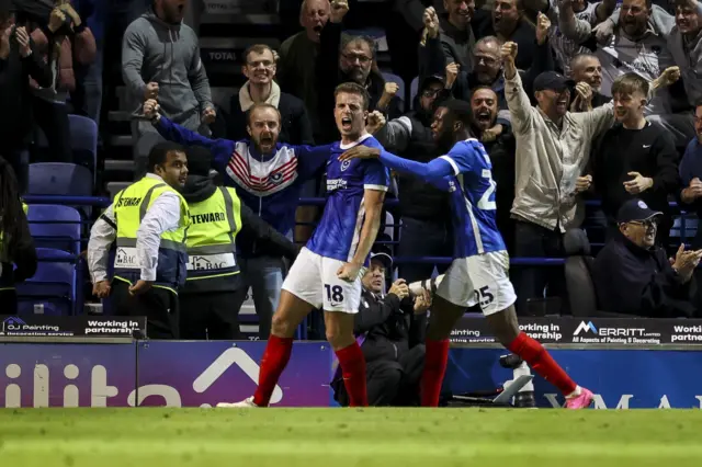 Conor Shaughnessy scores for Portsmouth