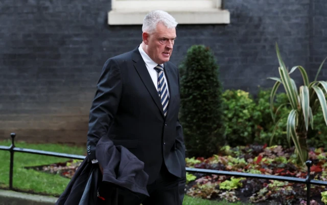 Lee Anderson leaves Downing Street