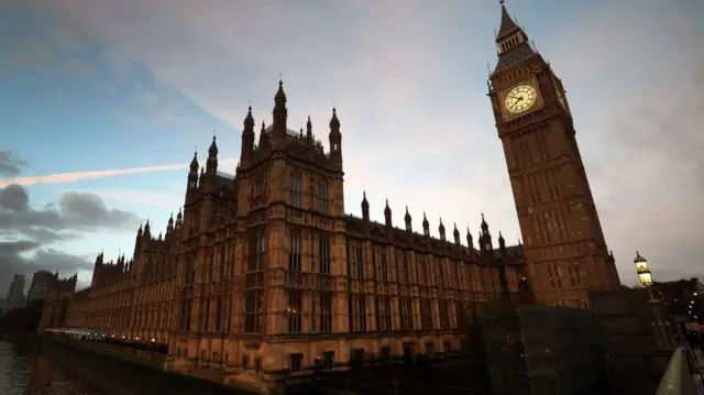 A general view on Palace of Westminster,