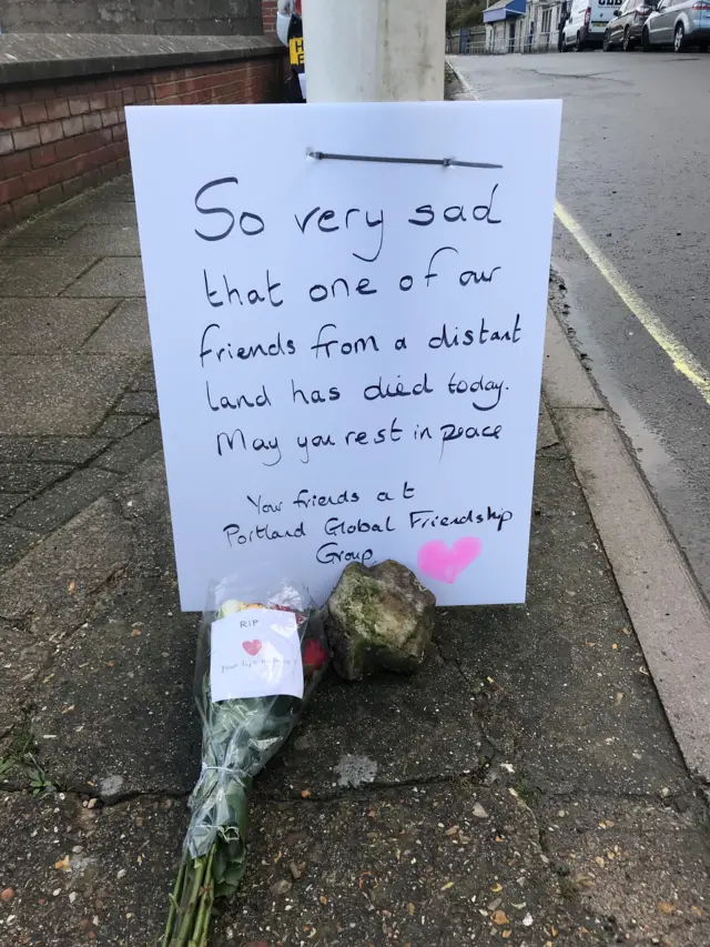Message on a card