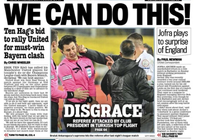 Backpage of Daily Mail