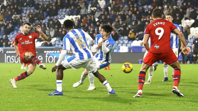 Ben Whiteman scores for Preston