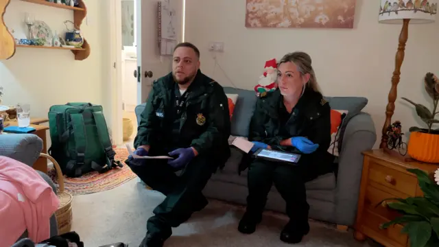 Medics in a home