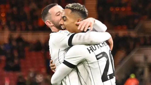 Ipswich players celebrate scoring